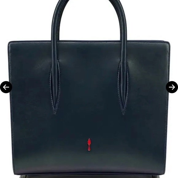 CHRISTIAN LOUBOUTIN Paloma Loubinthesky Top Handle Bag - Zaffiro/Gun Metal NEW - Picture 3 of 7